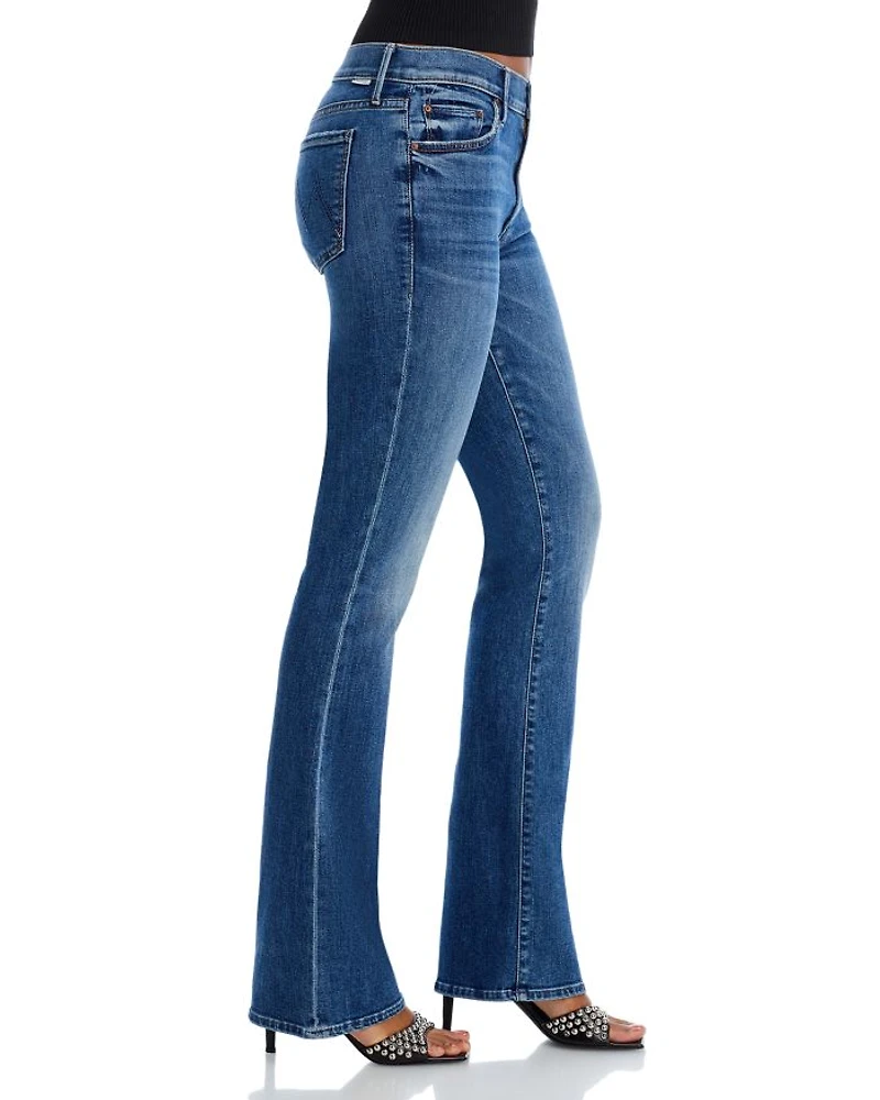 The Outside Ankle Mid Rise Bootcut Jeans Dark And Stormy Night