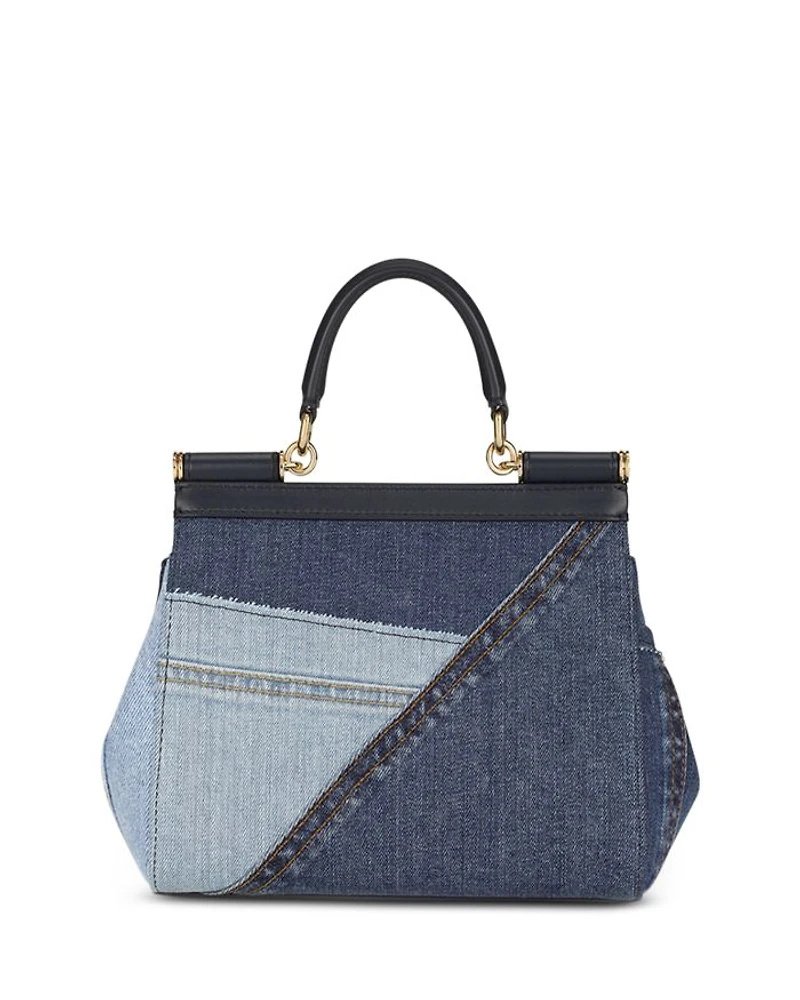 Small Sicily Bag in Patchwork Denim