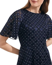Ceira Flutter Sleeve Dress