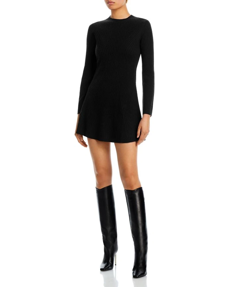 Contour Ribbed Cashmere Mini Dress - Exclusive