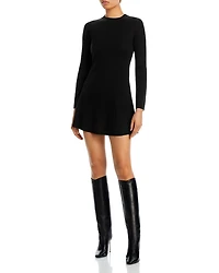 Contour Ribbed Cashmere Mini Dress - Exclusive
