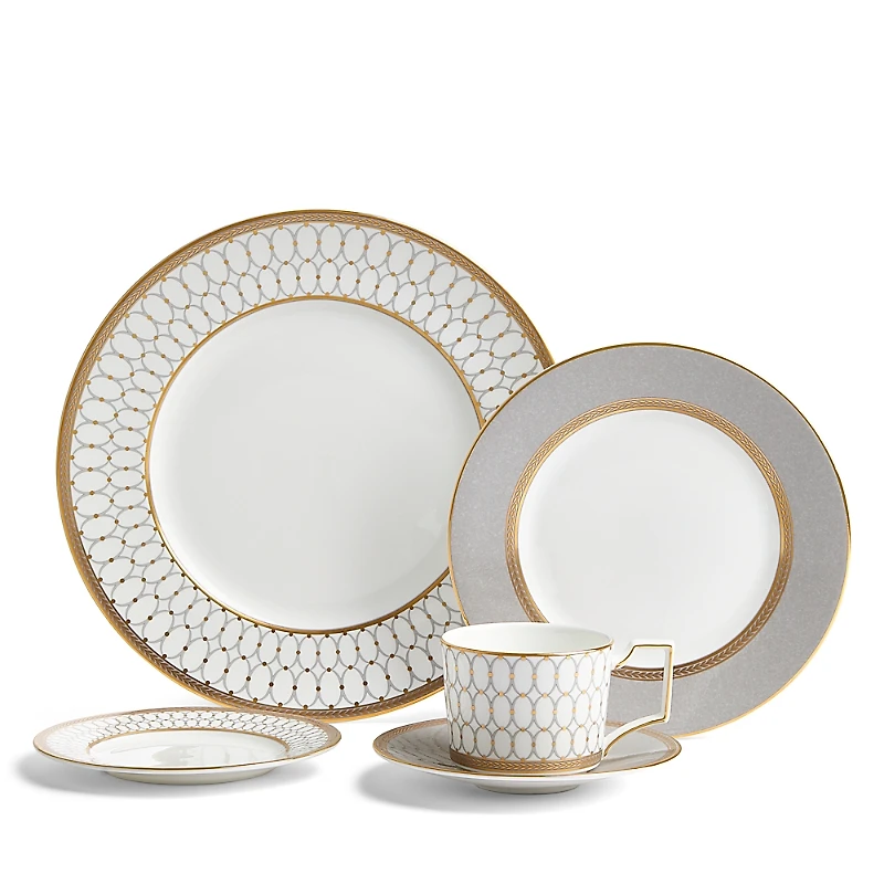 Wedgwood Renaissance Grey 5 Piece Place Setting
