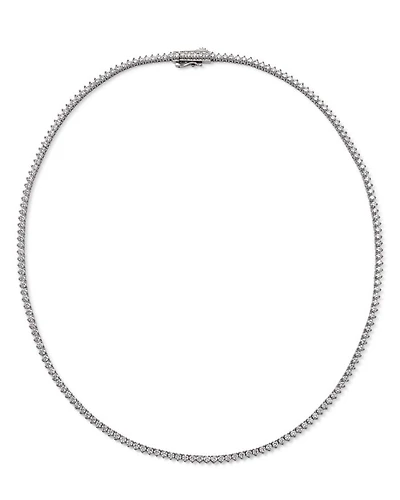 Certified Colorless Diamond Classic Tennis Necklace Collection 14K White Gold, 5.5-7 tcw