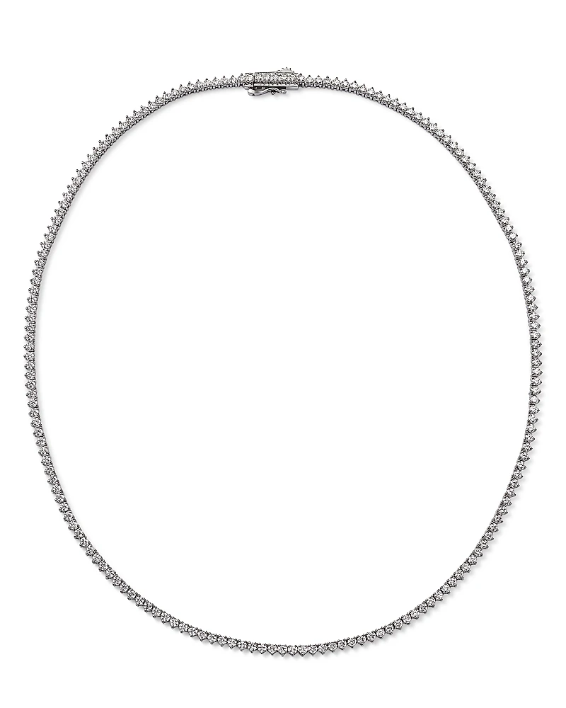 Bloomingdale's Fine Collection Certified Colorless Diamond Classic Tennis Necklace