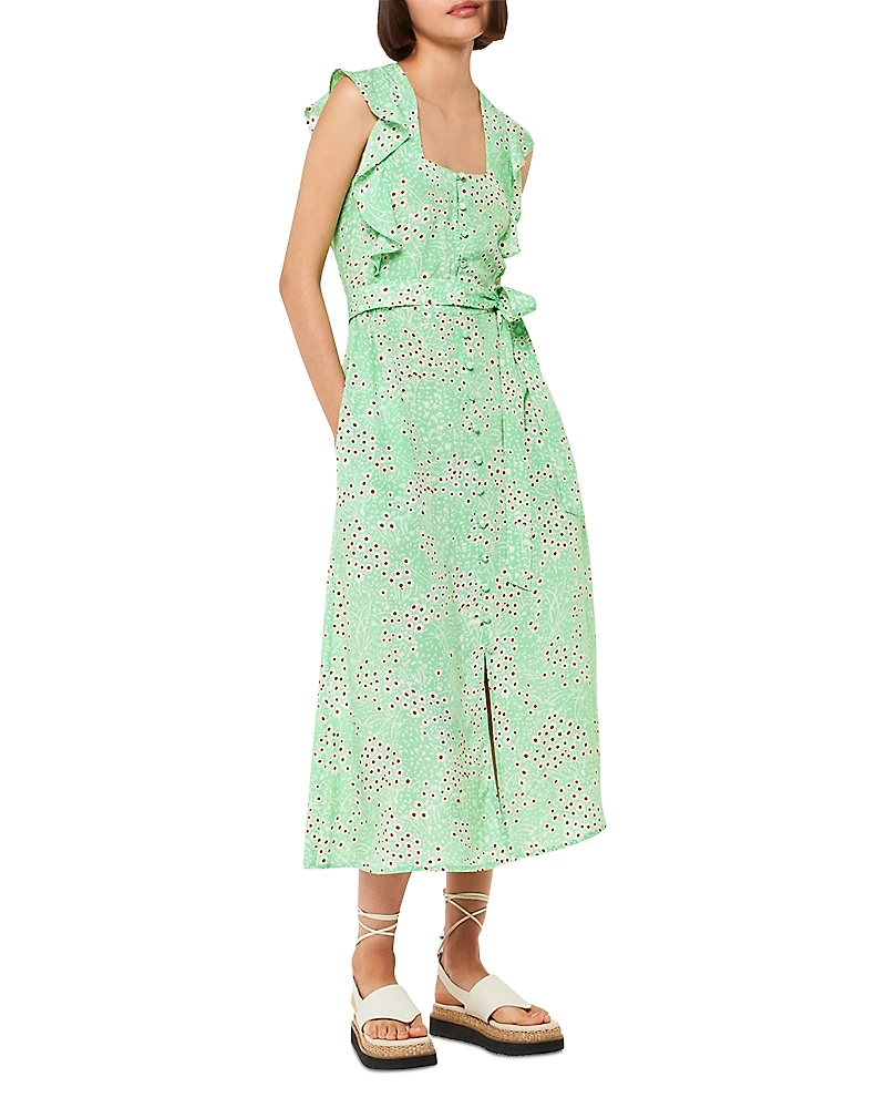 Whistles Sophie Daisy Meadow Midi Dress