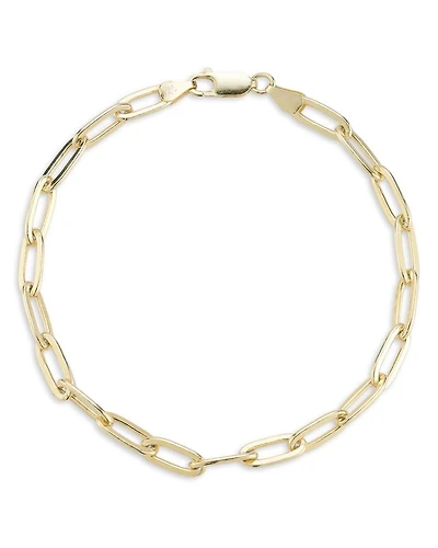 Men's 18K Gold Vermeil 3mm Paperclip Bracelet