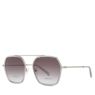 Tumi 510 Hexagon Double Bar Sunglasses, 56mm