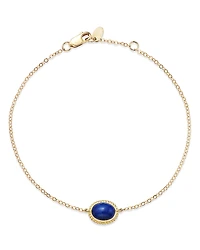 Bloomingdale's Fine Collection Blue Lapis Station Bracelet