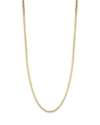 Milanesi And Co 18K Yellow Gold on Sterling Silver 4mm Mariner Link Chain Necklace, 20
