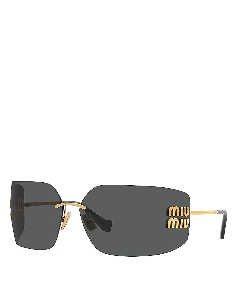 Miu Miu Rectangle Sunglasses, 80mm
