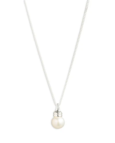 Sterling Silver & Cultured Freshwater Pearl Pendant Necklace, 15"-18"