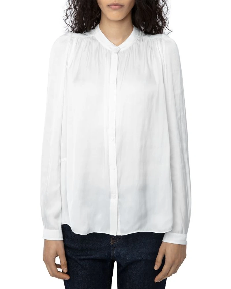 Tchin Satin Blouse