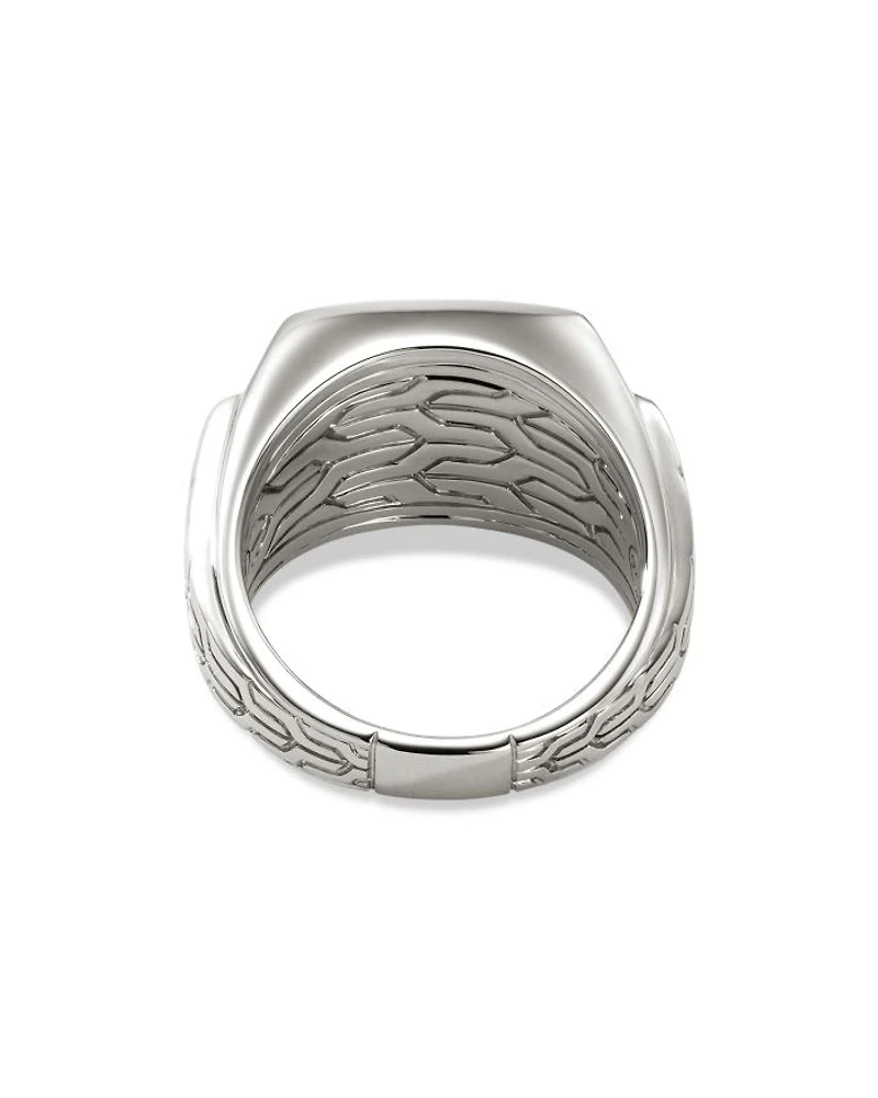 Sterling Silver Onyx Signet Ring