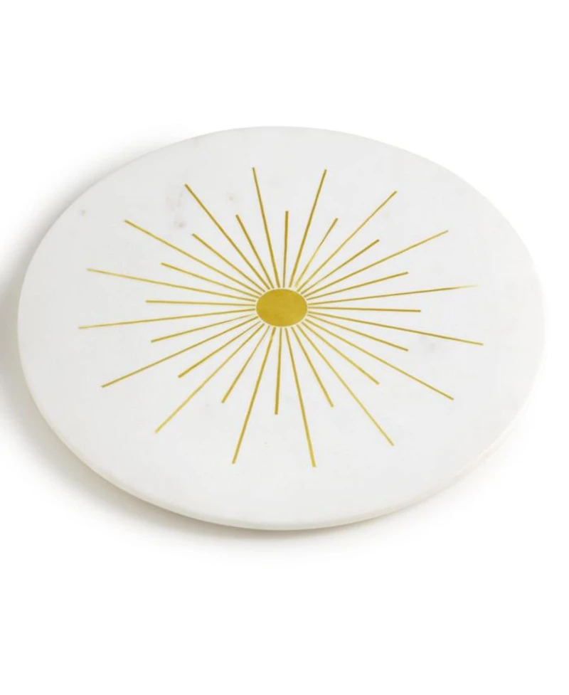 Sunshine Marble Cheese Board 12"