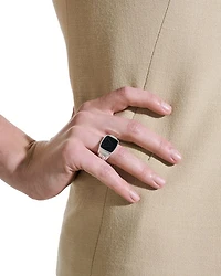 Sterling Silver Onyx Signet Ring