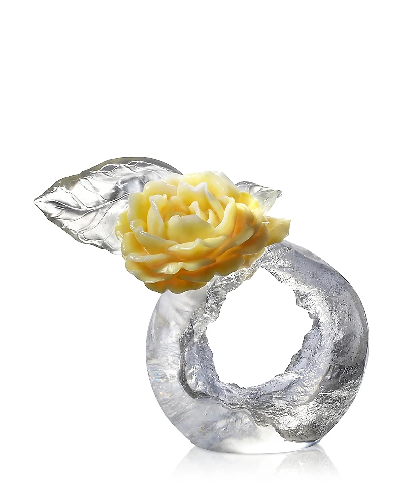 Liuli Singular Elegance Camellia Bloom Sculpture