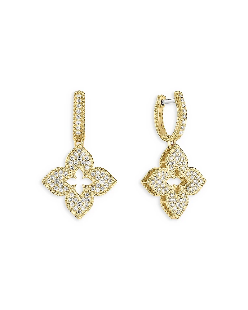 Roberto Coin 18K Yellow Gold Venetian Princess Diamond Drop Earrings, 0.77 tcw