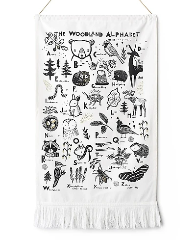 Wee Gallery Woodland Alphabet Printed Tapestry - All Ages