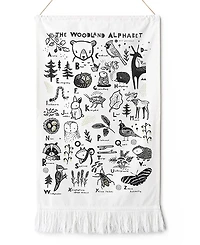 Wee Gallery Woodland Alphabet Printed Tapestry - All Ages