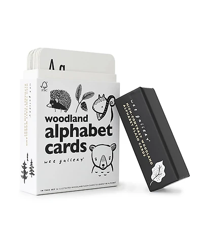 Wee Gallery Woodland Alphabet Cards - Ages 2+