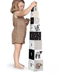 Wee Gallery Nesting Blocks - Baby Animals - Ages 2+