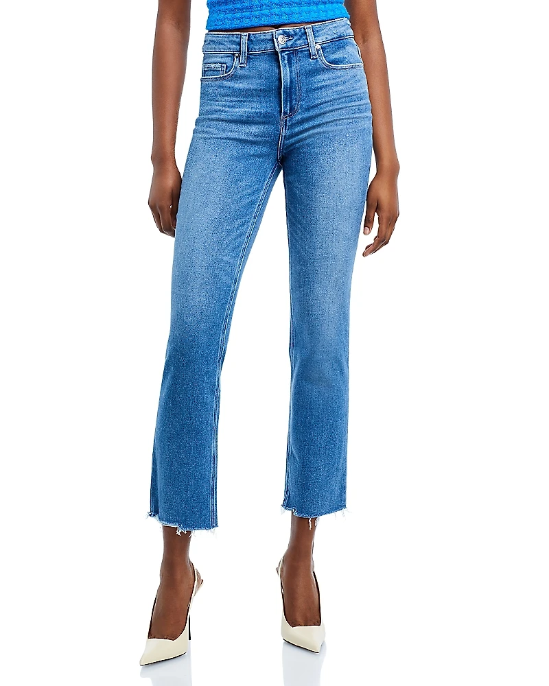Paige Cindy High Rise Ankle Straight Jeans