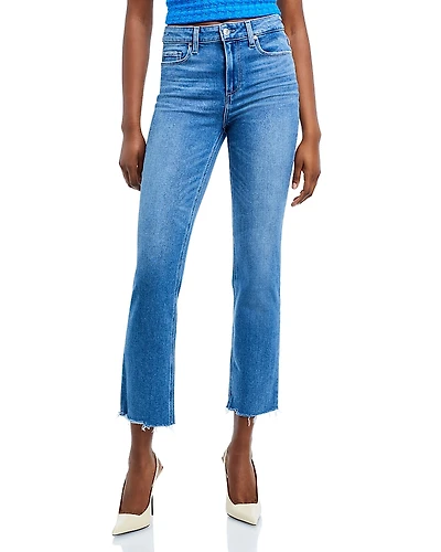 Paige Cindy High Rise Ankle Straight Jeans
