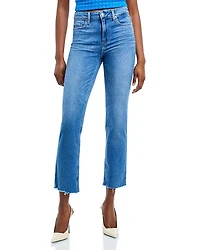 Paige Cindy High Rise Ankle Straight Jeans