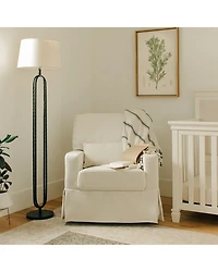 Crawford Pillowback Comfort Swivel Glider in Water Repellent & Stain Resistant Performance Fabric