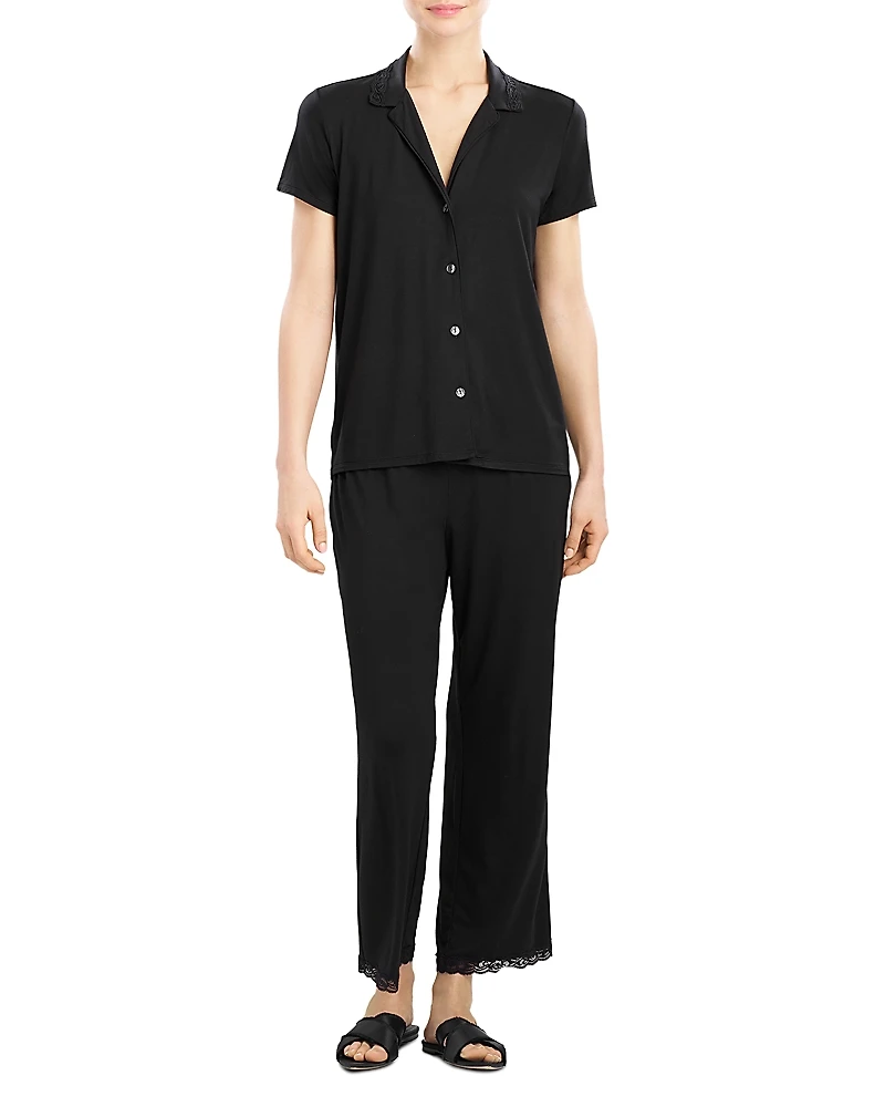 Natori Feathers Essentials Short Sleeve Pajama Set