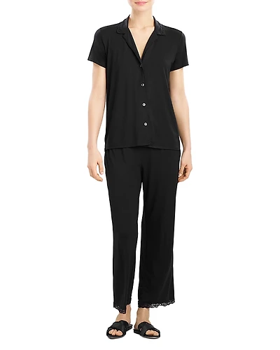 Natori Feathers Essentials Short Sleeve Pajama Set