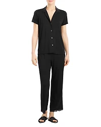 Natori Feathers Essentials Short Sleeve Pajama Set