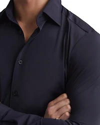 Voyager Stretch Performance Solid Regular Fit Button Down Travel Shirt