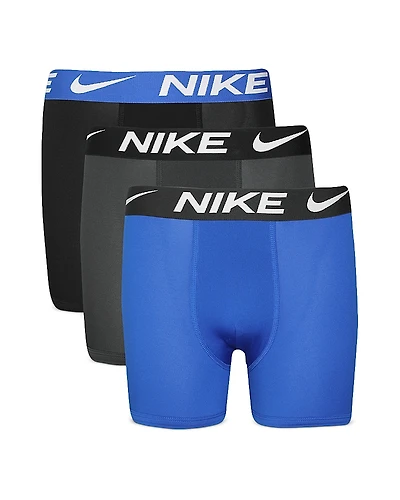 Nike Boys' 3 Pack Logo Boxer Briefs - Little Kid, Big Kid