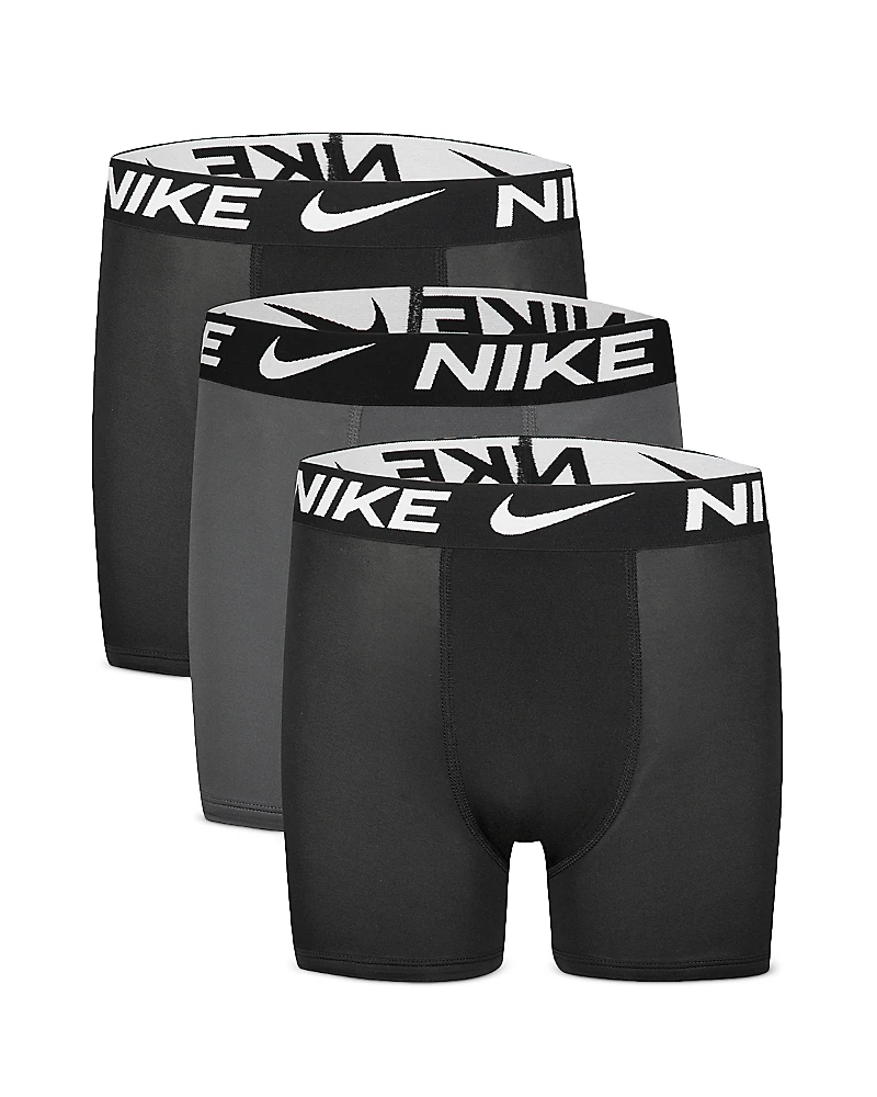 Nike Boys' 3 Pack Logo Boxer Briefs - Little Kid, Big Kid
