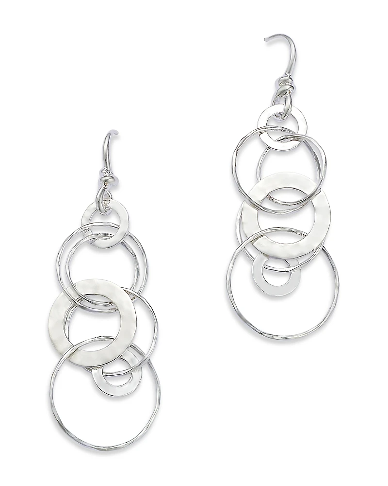 Ippolita Sterling Silver Hammered Jet Set Earrings