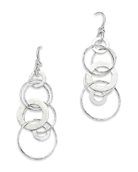 Ippolita Sterling Silver Hammered Jet Set Earrings