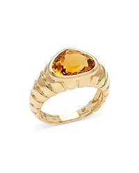Marina B 18K Yellow Gold Timo Citrine Pear Statement Ring