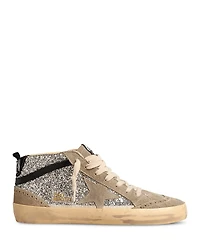 Golden Goose Women's Mid Star Glitter Top Sneakers