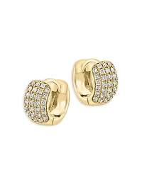 Bloomingdale's Fine Collection Pave Diamond Huggie Hoop Earrings