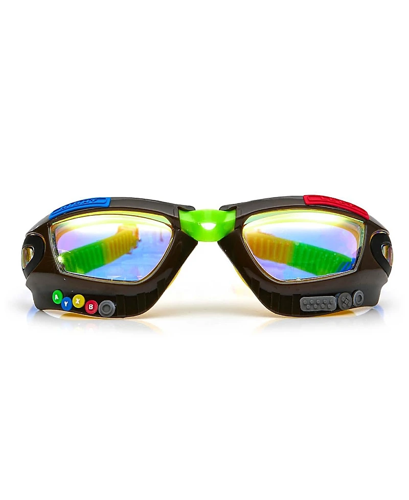 Bling2o Bling2o Jet Black Gamer Swim Goggles for Boys - Ages 2-7