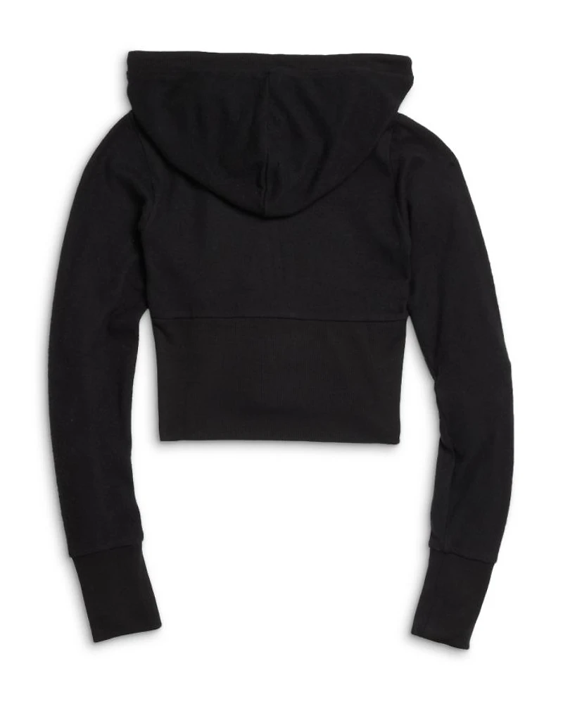 Girls' Hacci Knit Zip Hoodie - Big Kid