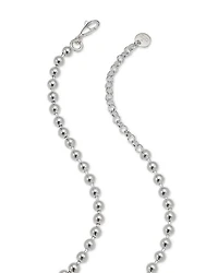 Sterling Silver Blind for Love Engraved Pendant Necklace, 17"
