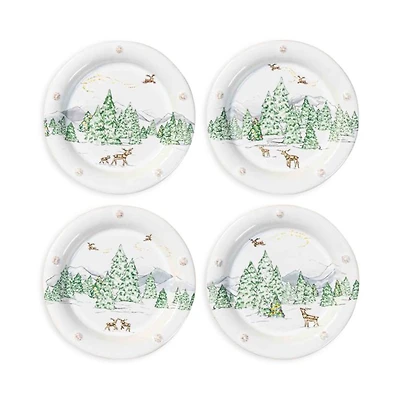 B&T North Pole Cocktail Plate, Set of 4