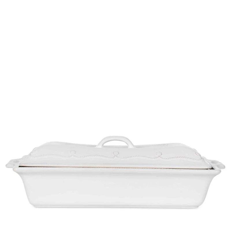 Berry & Thread Lidded Baker 13"