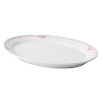 Coral Lace Oval Dish