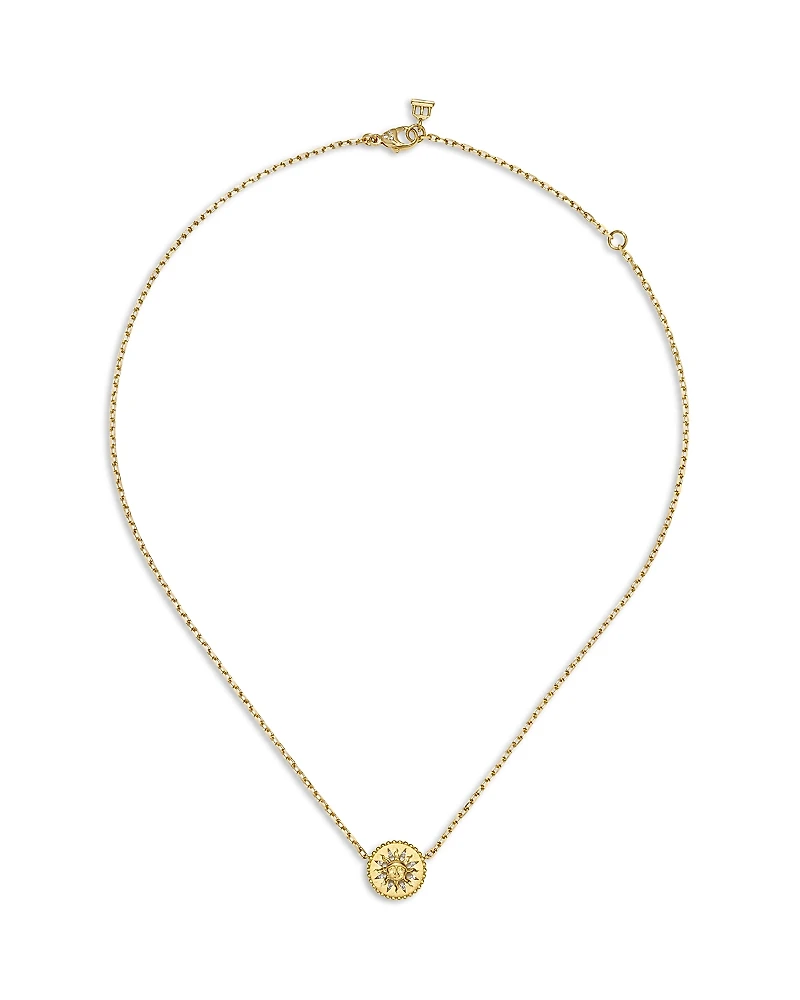 Temple St. Clair 18K Yellow Gold Diamond Orbit Pendant Necklace, 16-18