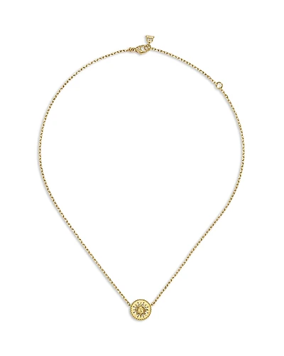 Temple St. Clair 18K Yellow Gold Diamond Orbit Pendant Necklace, 16-18