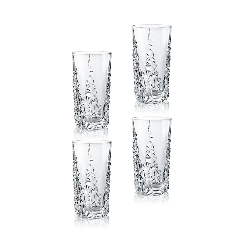 Nachtmann Sculpture Highball Longdrink Glasses, Set of 4