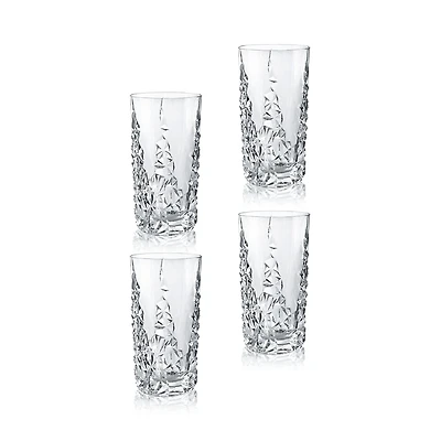 Nachtmann Sculpture Highball Longdrink Glasses, Set of 4